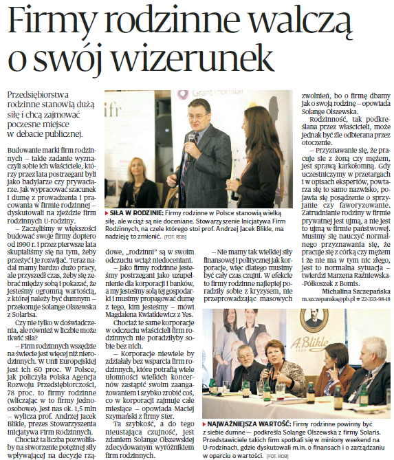 firmy rodzinne walczą o swój wizerunek